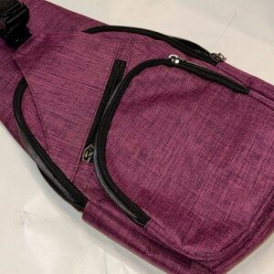 Nupouch Anti-theft Day Pack Crossbody Sling Backpack USB Regular, NWOT, purple